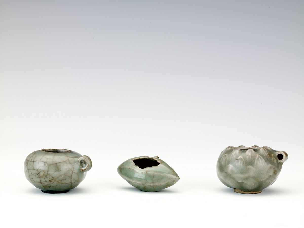 Longquan Celadon Bird-Feeder Jars